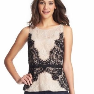 Lace Peplum Tank